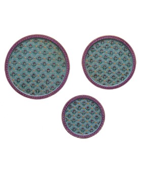 Wooden Wall Decor Plates - Set of 3 Wooden Wall Decor Plates - Set of 3